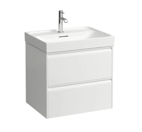 Laufen Meda Vanity Unit 60 X 45 X 51.5 Cm, Two Drawers - Matt White