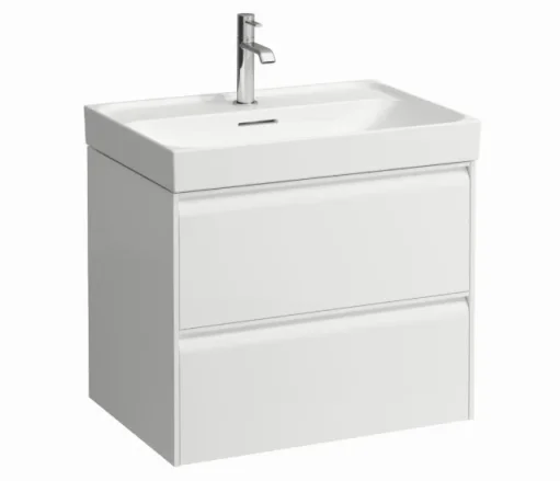 Laufen Meda Vanity Unit 650 X 450 X 515mm 2 Drawer For Washbasin 8.1011.4 - Matt White product image - Image 1