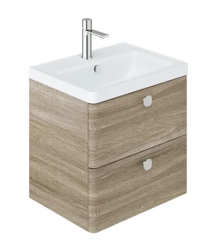 Vado Safari 600mm Fluted Vanity Unit - Wall Hung