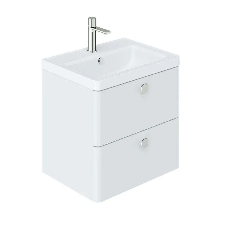 Vado Cameo 600mm Vanity Unit With 2 Drawers Arctic White product image - Image 1
