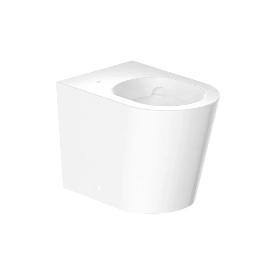 Vado Back To Wall Wc With Round Bowl Gloss White product image - Image 1