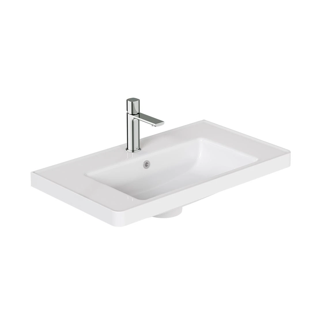 Vado Cameo 800mm Ceramic Furniture Basin Gloss White