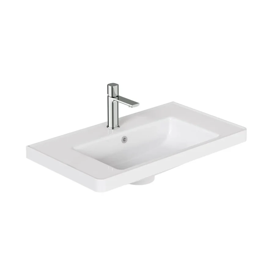 Vado Cameo 800mm Ceramic Furniture Basin Gloss White product image - Image 1