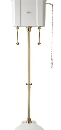 BC Designs High Level Flush Pipe in Brushed Brass