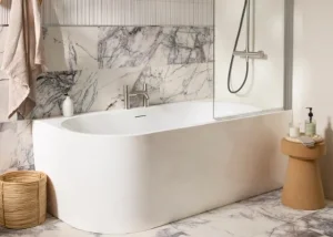 Tavistock Cadence 1700 Fitted Corner Bath Right Hand - White