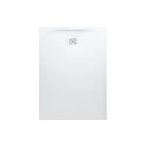 Laufen Marbond Rectangular Tray 1100 X 800mm Drain On Short Side - White