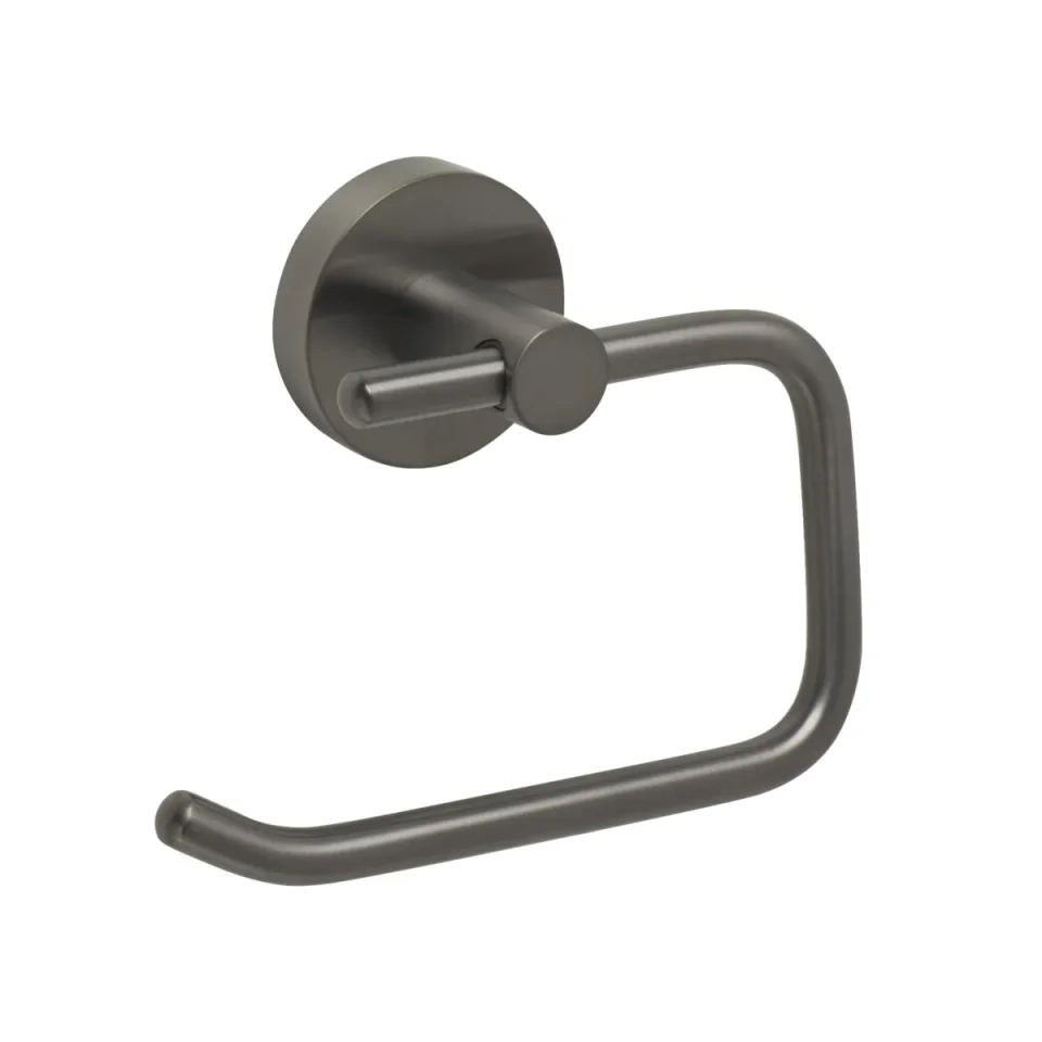 Just Taps Vos Toilet Roll Holder Brushed Black product image - Image 1