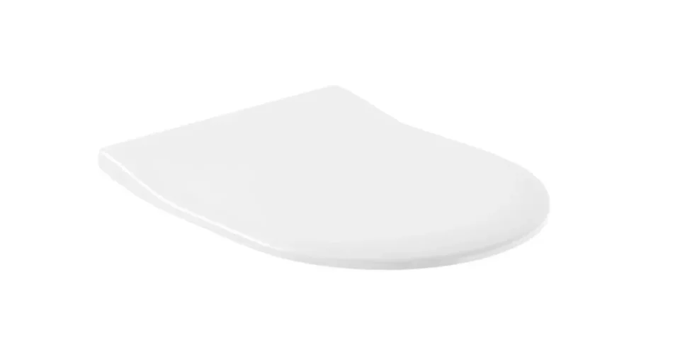 Villeroy & Boch Subway 2.0 Toilet Seat And Cover Slimseat Oval, With Quickrelease And Softclosing Hinges, Hinges In Stainless Steel White Alpin (9m78.s1.01) product image - Image 1