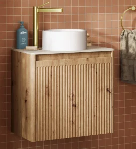 Hib Adorn 60cm Wall Hung Unit Artisan Oak