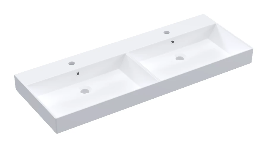 Hib Vanya 120cm Wh Ceramic Basin White