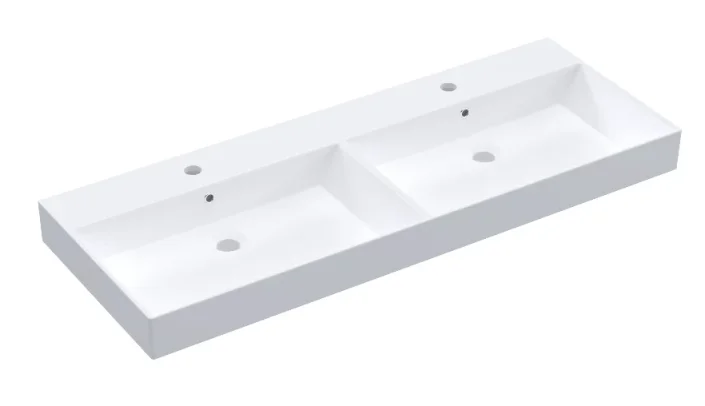 Hib Vanya 120cm Wh Ceramic Basin White product image - Image 1