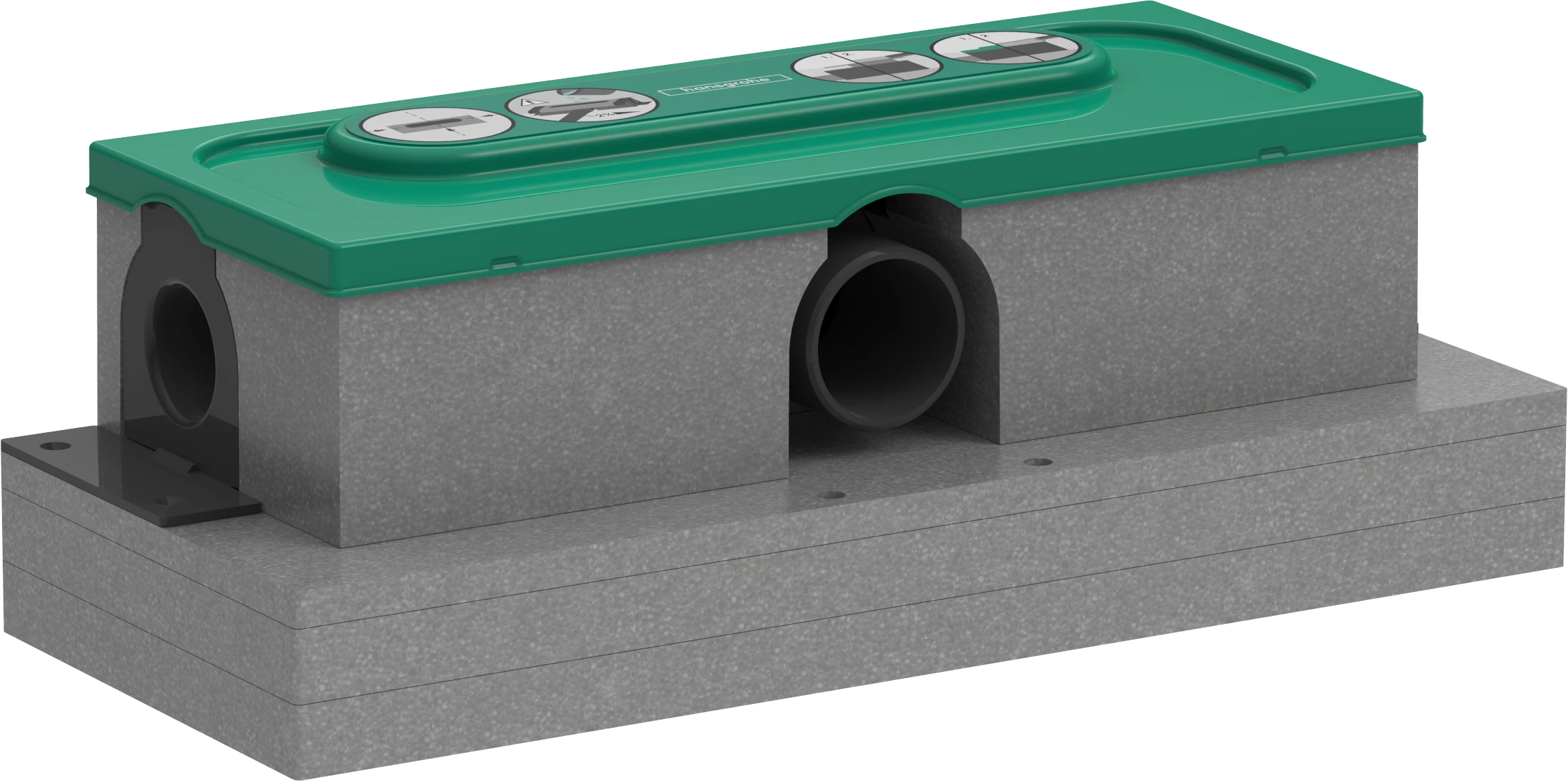 Hansgrohe Ubox Universal Base Set For Finish Sets For Standard Installation