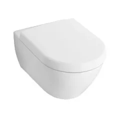 Villeroy & Boch Subway 2.0 Compact Washdown Toilet Wall-mounted, Oval, Horizontal Outlet 355 X 480 Mm White Alpin (5606.10.01) product image - Image 1