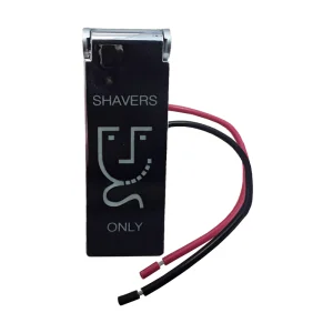 Abacus Shaver Socket - Ip44 In Cabinet Mini Single 240v Chrome