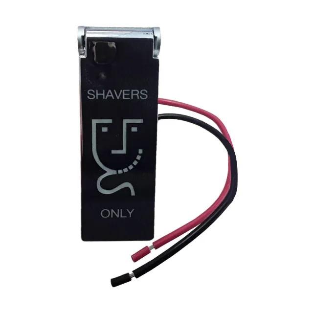 Abacus Shaver Socket - Ip44 In Cabinet Mini Single 240v Chrome product image - Image 1