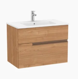 Roca Victoria-n 800mm Base Unit 2 Drawers - Walnut