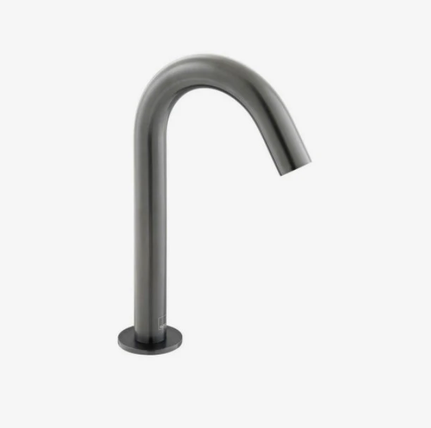 Vado Individual Infra-red Deck Mounted Spout Mono Basin Mixer Brushed Black