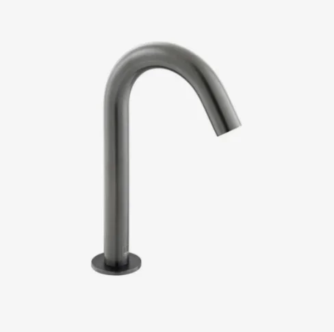 Vado Individual Infra-red Deck Mounted Spout Mono Basin Mixer Brushed Black product image - Image 1