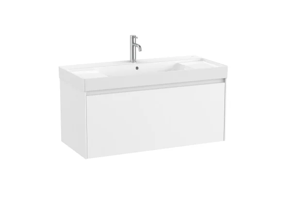 Roca Ona Vanity Unit 100 Cm, One Drawer - Matt White