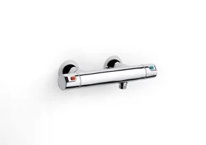 Roca T-500 Wall Mounted Thermostatic Shower Mixer - Chrome