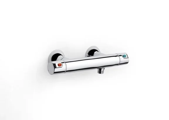 Roca T-500 Wall Mounted Thermostatic Shower Mixer - Chrome product image - Image 1