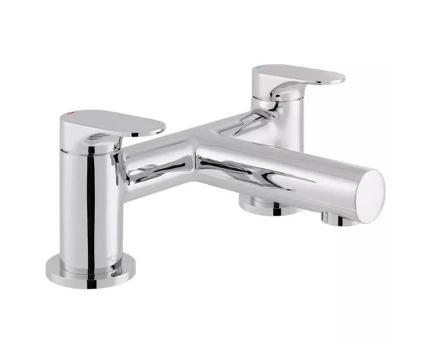 Axces By Vado Metiz Deck Mounted 2 Hole Bath Filler Chrome Plated