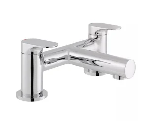 Vado Axces Metiz Deck Mounted 2 Hole Bath Filler Chrome
