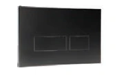 Abacus Easi-plan Trend 2 Flush Plate Black