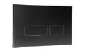 Abacus Easi-plan Trend 2 Flush Plate Black