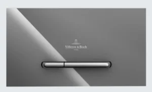 Villeroy & Boch Viconnect Installation Systems 300g Toilet Flush Plate - Glass Glossy Grey 253 X 145 X 15 Mm
