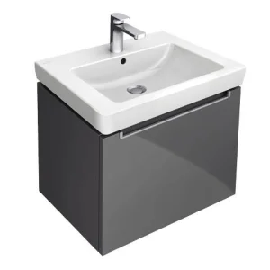 Villeroy & Boch Subway 2.0 Washbasins Rectangle, Suitable For 3-hole Tap Fittings, Central Tap Hole Punched Out, With Overflow, Wall Fixation, For Installation With Furniture Subway 2.0 600 X 470 Mm White Alpin (7113.f0.01)