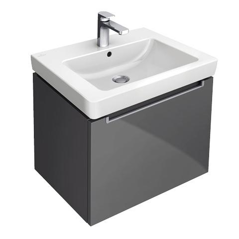 Villeroy & Boch Subway 2.0 Washbasins Rectangle, Suitable For 3-hole Tap Fittings, Central Tap Hole Punched Out, With Overflow, Wall Fixation, For Installation With Furniture Subway 2.0 600 X 470 Mm White Alpin (7113.f0.01) product image - Image 1