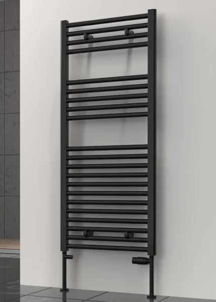 Reina Diva 400 X 1200 Towel Radiator Flat Black