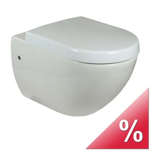 Villeroy & Boch Subway Washdown Toilet Wall-mounted, Oval, Horizontal Outlet 370 X 560 Mm White Alpin (6600.10.01)