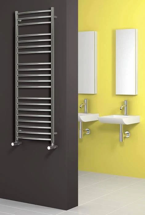 Reina Eos 500 X 430 Curved Stainless Steel Towel Rail