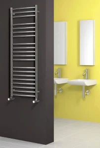 Reina Eos 500 X 430 Curved Stainless Steel Towel Rail