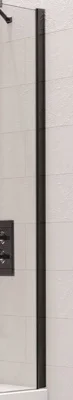 Kudos Ultimate Bathscreen Wall Post Kit - Matt Black