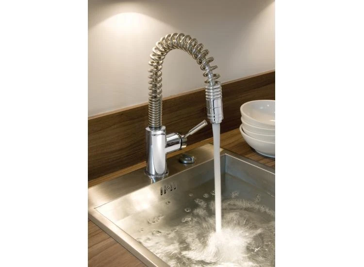 Vado Eli Mono Kitchen Mixer Single Lever Deck Mounted With Swivel Spout With Pull-out Spout Chrome