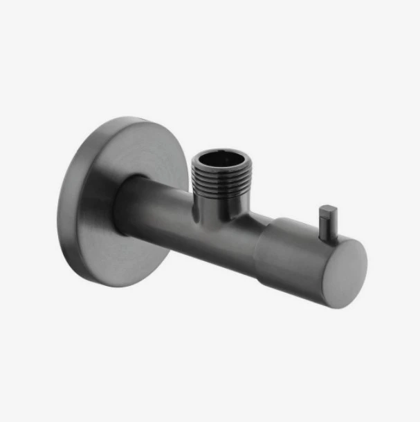 Vado Individual Quarter Turn Angle Valve Including Integrated Filter 1/2" X 1/2" Brushed Black