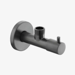 Vado Individual Quarter Turn Angle Valve Including Integrated Filter 1/2" X 1/2" Brushed Black