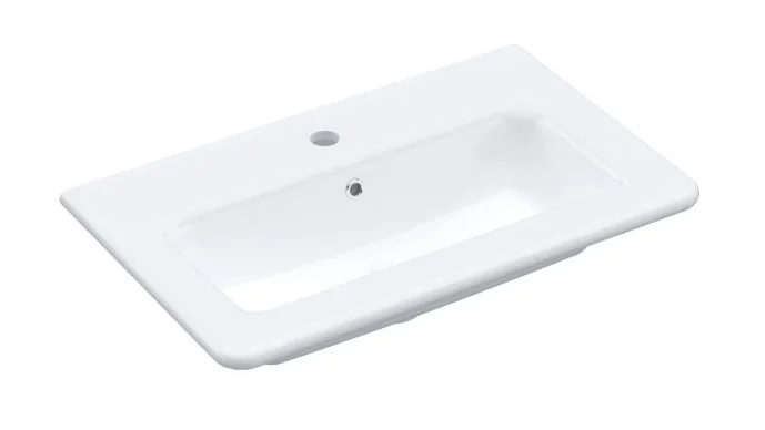 Hib Dulson 60x38cm Ceramic Furniture Basin White product image - Image 1