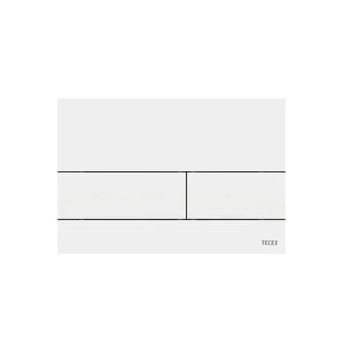 Tecesquare Ii Metal Toilet Flush Plate, Matt White