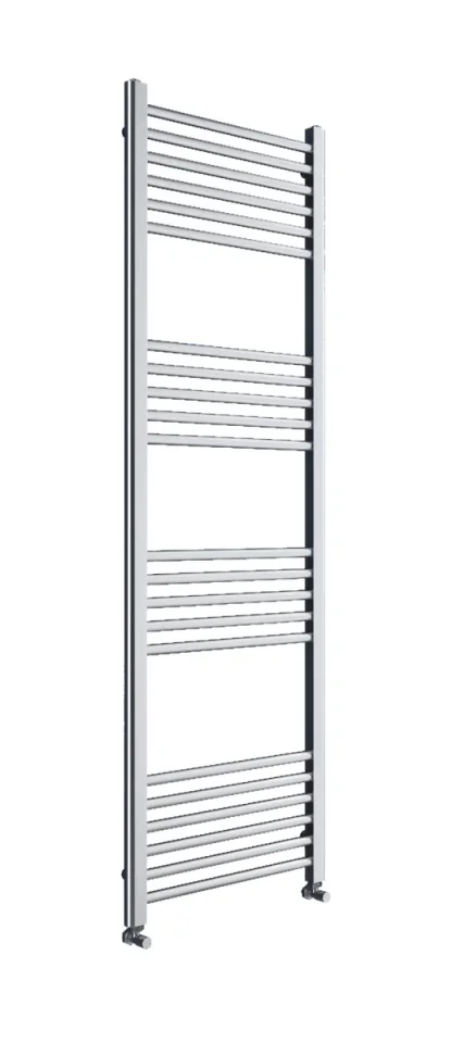 Bayham 1600 x 500mm Straight Towel Rail - Brushed Nickel product image - Image 1