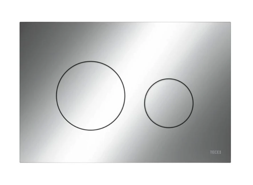 Tece Loop Dual Flush, Plastic, Bright Chrome