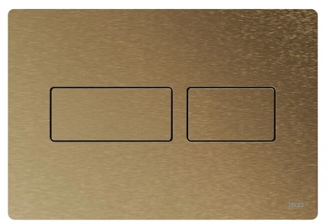Tece Solid Dual Flush, Brushed Bronze New