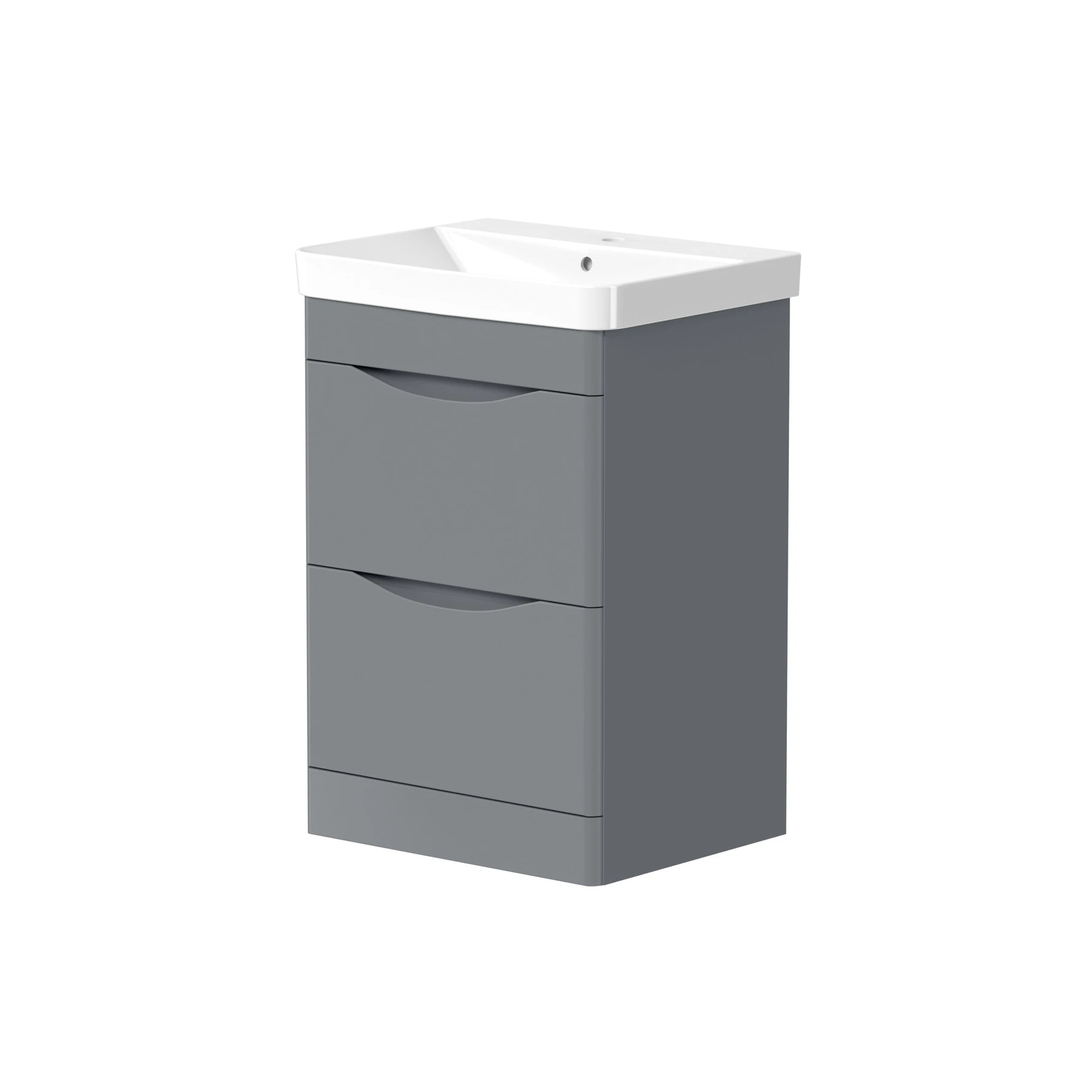 Speldhurst 800mm Floor Standing Unit with Drawers - Matt Grey