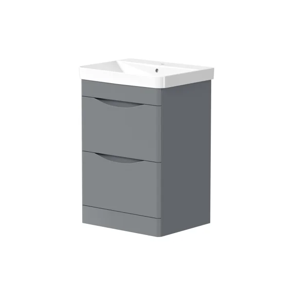 Speldhurst 800mm Floor Standing Unit with Drawers - Matt Grey