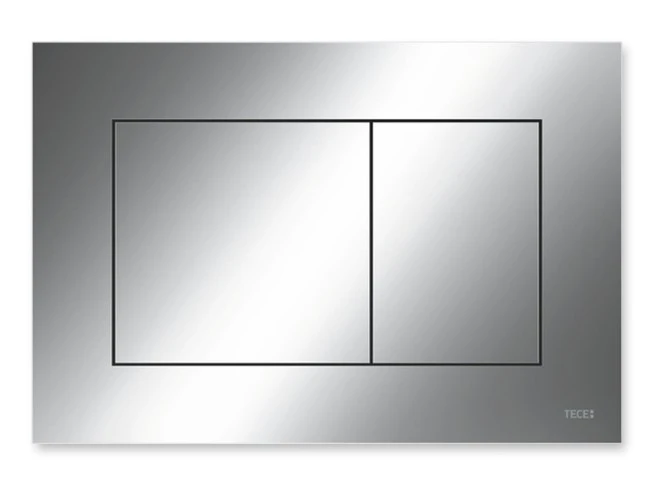 Tece Now Dual Flush Control Plate, Chrome