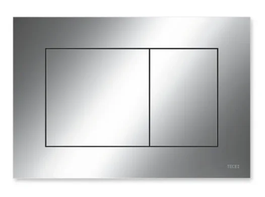 Tece Now Dual Flush Control Plate, Chrome product image - Image 1