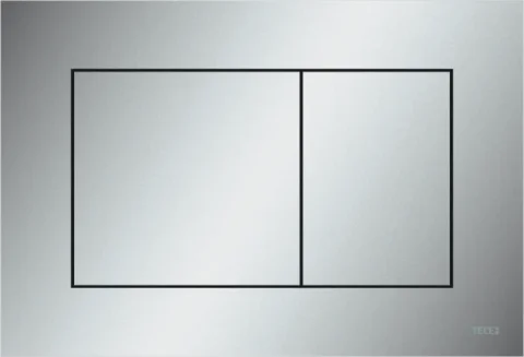Tece Now Dual Flush Control Plate, Matt Chrome product image - Image 1
